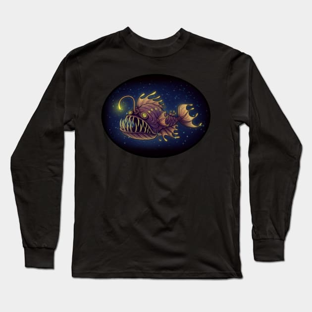 Angler Fish Long Sleeve T-Shirt by DoomedDreamer